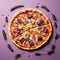 Hyperrealistic Lavender Pizza: A Mouthwatering Artistic Creation