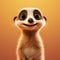 Hyperrealistic Meerkat: An Animated Character With Expressive Eyes