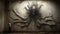 Hyperrealistic Mural: Haunting Shadows Of A Tentacled Demon