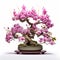 Hyperrealistic Orchid Bonsai Tree With Pink Flowers