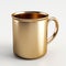 Hyperrealistic Oval Gold Mug With Greasy Finish - 3d Model
