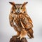 Hyperrealistic Owl Taxidermy: Precise And Detailed Bird Specimen