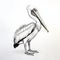 Hyperrealistic Pelican Illustration With Intricate Black And White Details