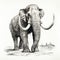 Hyperrealistic Pencil Drawing Of A Majestic Mammoth