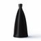 Hyperrealistic Precision: Black Bottle Of Liquid With Matte Black Finish And Big Dropper Cap