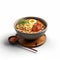 Hyperrealistic Ramen De Choclo: Photorealistic Rendering With Authentic Details