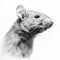 Hyperrealistic Rat Face Drawing With Eastern Brushwork