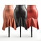 Hyperrealistic Rendering Of Colorful Leather Skirts