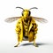 Hyperrealistic Rendering Of Yellow Jacket In Georgia O\\\'keeffe Style