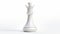 Hyperrealistic Rubber Chess King On White Background