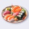 Hyperrealistic Sushi And Rolls: A Digital Airbrushed Delight