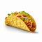 Hyperrealistic Taco De Choclo On White Background - Sony 8k Photography