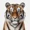 Hyperrealistic Tiger Portrait With Intense Coloration