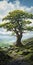 Hyperrealistic Tree Painting: Breathtaking Landscape In 32k Uhd Resolution
