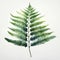 Hyperrealistic Watercolor Fern Leaf: Reviving Historic Art Forms