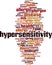 Hypersensitivity word cloud