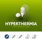 Hyperthermia icon in different style