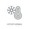 Hyperthermia icon. Trendy Hyperthermia logo concept on white bac