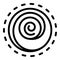 Hypnosis counseling icon, outline style