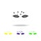 hypnosis of the eye multicolored icon. Element of popular magic icon. Signs and symbols icon can be used for web, logo, mobile app