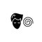 Hypnosis glyph icon