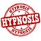 Hypnosis grunge rubber stamp
