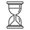 Hypnosis hourglass icon, outline style