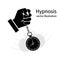 Hypnosis icon black