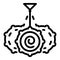 Hypnosis tool icon, outline style