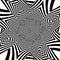 Hypnotic Black And White Flower Stripe Shapes Vector