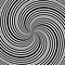 Hypnotic Black And White Stripe Shapes Vector