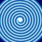 Hypnotic blue spiral abstract optical illusion coil swirl. Circular pattern background of rotating circles or psychedelic hypnosis