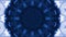 Hypnotic caleidoscope abstract pattern motion background - dark blue pattern