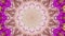 Hypnotic caleidoscope abstract pattern motion background - yellow pink pattern