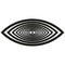 Hypnotic eye illusion. All seeing eye. Illuminati mason symbol vector illustration