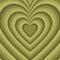 Hypnotic Green Heart Indie Pattern