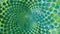 Hypnotic Organic Pattern of Interlocking Circles in Shades of Green