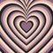 Hypnotic Purple Heart Indie Pattern