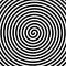 Hypnotic spirals background. Radial optical illusion. Black and white swirl tunnel wallpaper. Spinning concentric