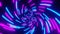 Hypnotizing background with purple and cyan spiraling rotating around the center lines