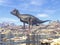 Hypsilophodon dinosaur in the desert - 3D render