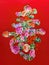 HZMB Macau Port Art Macao Shen Embroidery Antique Precious Flower Longevity Calligraphy Handicraft Chinese Folk Art Treasure