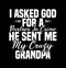 i asked god for a partner in crime he sent me my crazy grandpa  awesome dad  grandpa lover  papa gift