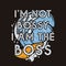 I am boss concept vector design