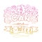 I can and I will- inspiring,motivation quote isolated on a white background in outline stroke style