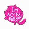 I am a cat person shirt quote lettering.