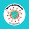 I got vaccinated covid free banner