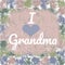 I Heart Grandma Message Greeting Card
