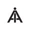A I /  I A people letter logo design concept