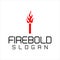 I Letter Flame Logo Design. Fire Logo Lettering Concept Vector